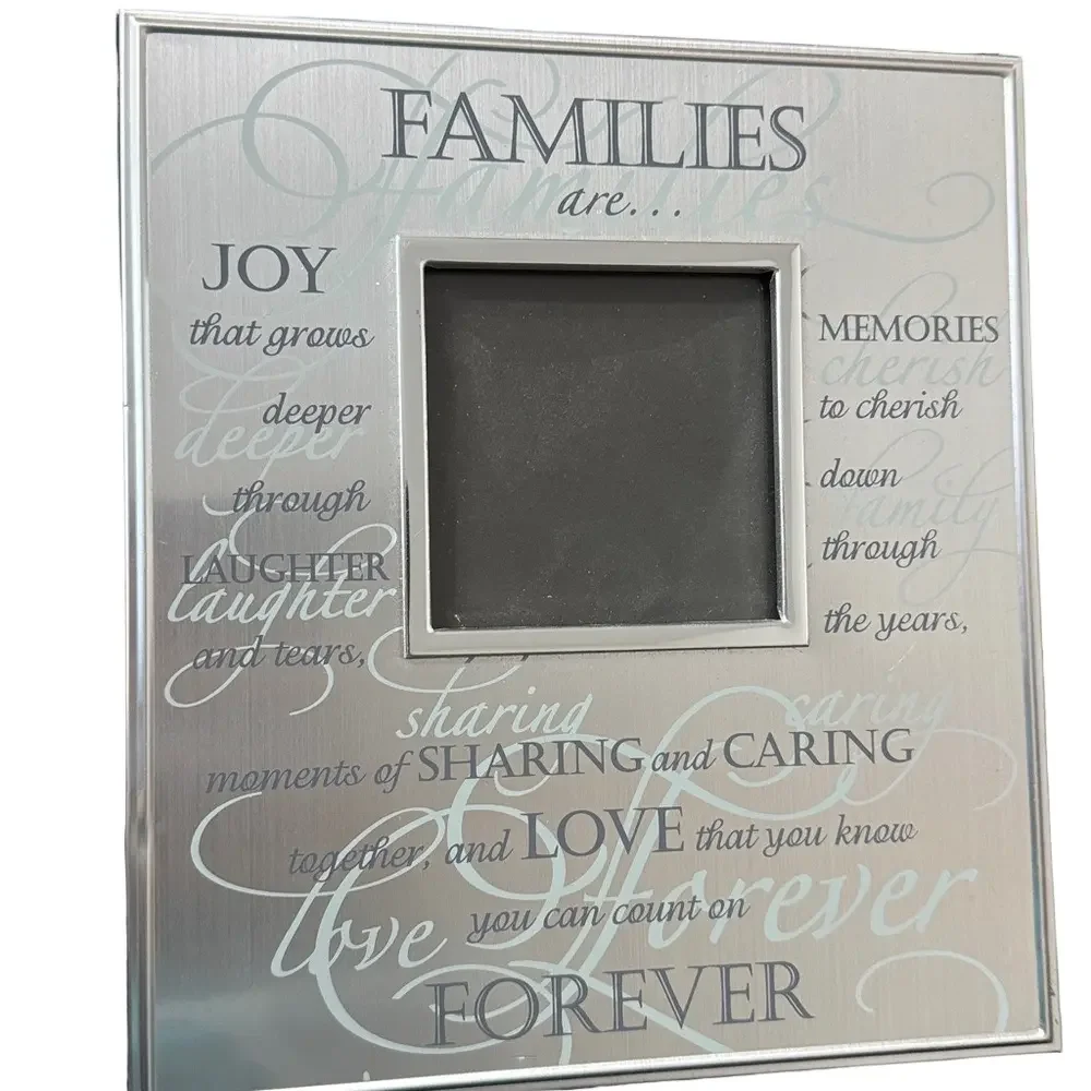 **Bundle** Carlton Cards Silver Family Photo Album and Flower Picture Frame